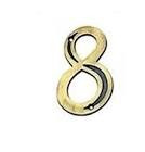 Numero Residencial "8" Zamac Antique Fll (peça) 