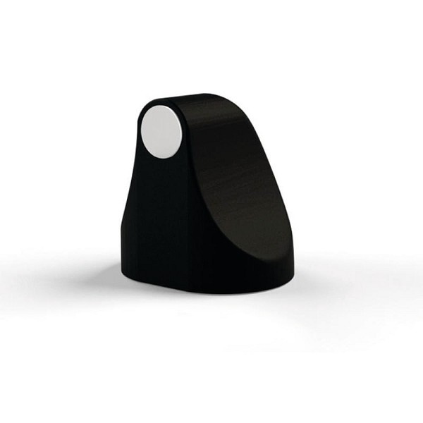 Trava Porta Adesivo Magnetico Preto Fosco (peça) 