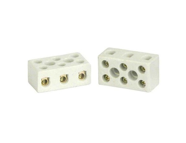 Conector Porcelana 3p 10mm 30a G20 (peça) 