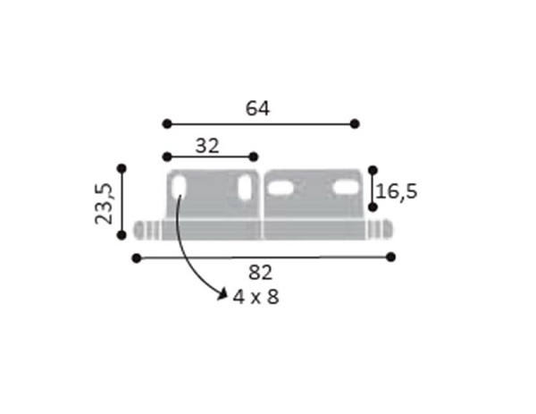 Dobradica L-130 2.1/2" C/reg Direita Ov (peça) 