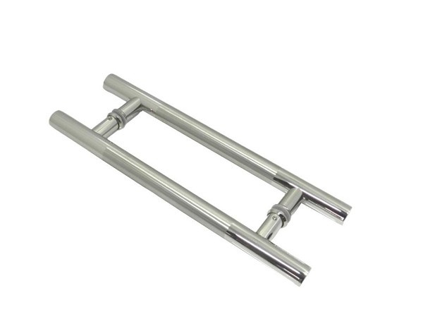 Puxador Duplo Top Reto Inox 1" 400mm Crom/crom Fosco (par) 
