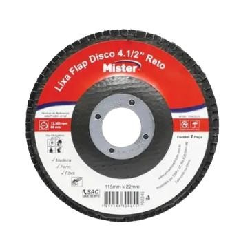 Lixa Flap Disco 4,5 Reto Gr 80 Mister Mult (peça) 