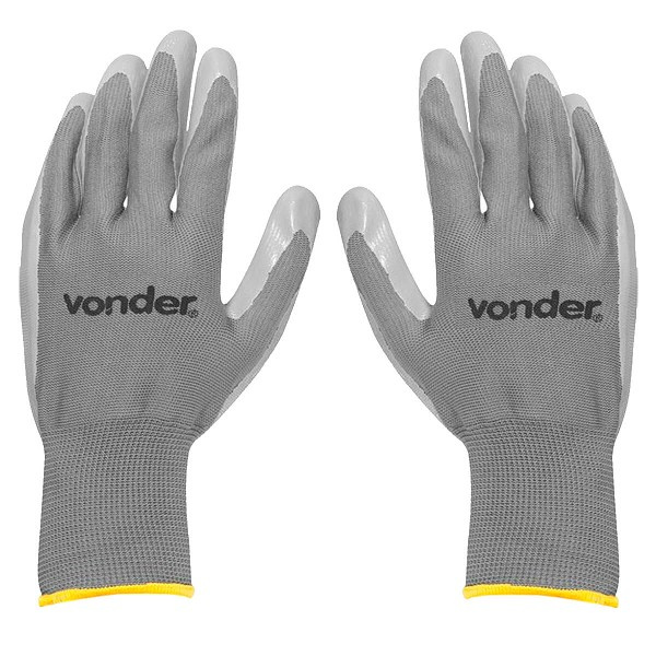 Luva Poliester/latex Nitrilica Grande (9) (par) 