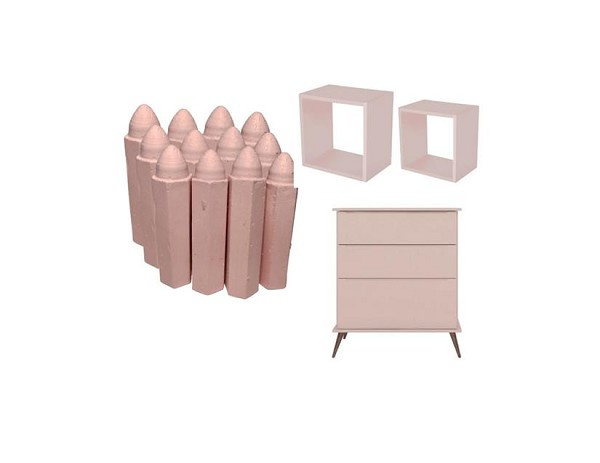 Giz Correcao 50x12 Sal Rosa (peça) 