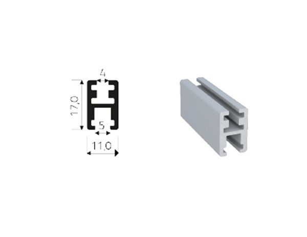 Perfil Aluminio Sup/inf Rm-044 (pp10) Rom Fll (metro Linear) 