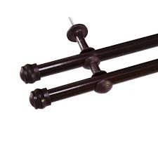 Kit Varao Cortina Duplo 2,5mt Tabaco 2175250003 Fll (conjunto) 