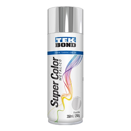 Tinta Aerosol Uso Geral 350ml/250g Cromado Metalico Tek (peça) 