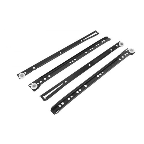 Corredica Metal 450mm Preta Big (par) 