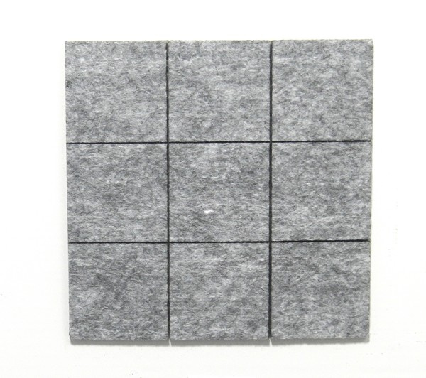 Feltro 0066 Quad 30x30x2mm C/9 Pcs Cinza (peça) 