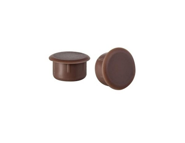 Tapa Furo 12mm Marrom (cento) 