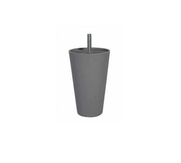 Pe Plastico Cone 100mm Cinza Fll (peça) 