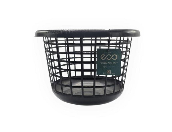 Cesto P/roupas 35 L Preto Fll (peça) 