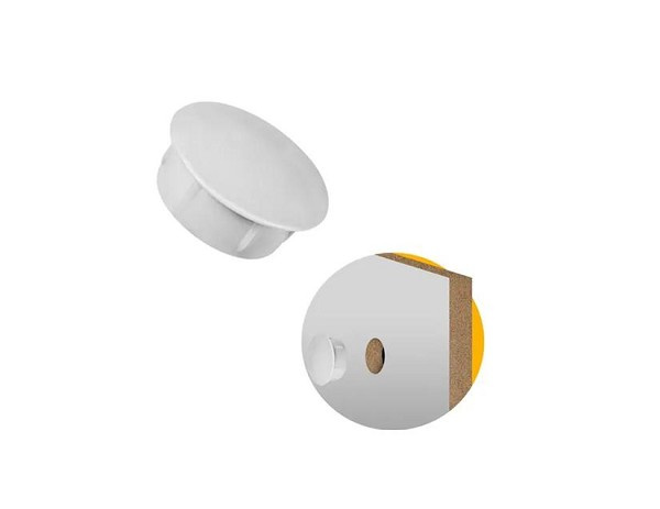 Tapa Furo 8mm Branco (cento) 