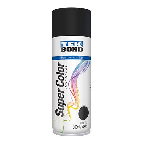 Tinta Aerosol Uso Geral 350ml/250g Preto Fosco (peça) 