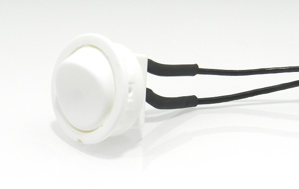 Interruptor Tecla Redonda C/cabo Branco (peça) 