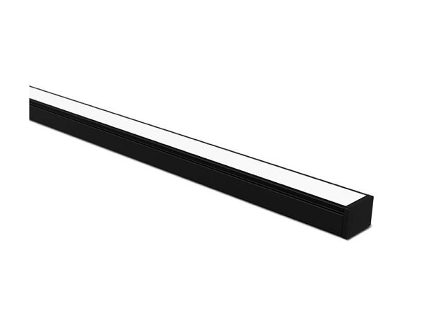 Perfil Led Vertex 20 Sobrepor 14x20x3000mm Preto-fosco Tas (peça) 