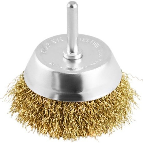 Escova Copo 2" C/haste 1/4" Ac (peça) 