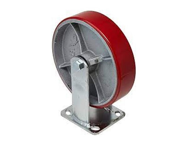 Rodizio Ferro 8" Fixo Pu (400kg) (peça) 