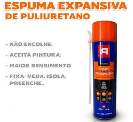 Espuma Expansiva Poliuretano 340g/500ml (peça) 