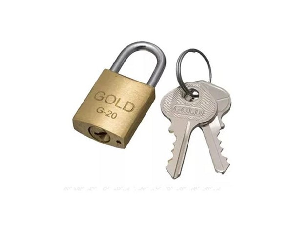 Cadeado Gold Art 20mm (peça) 