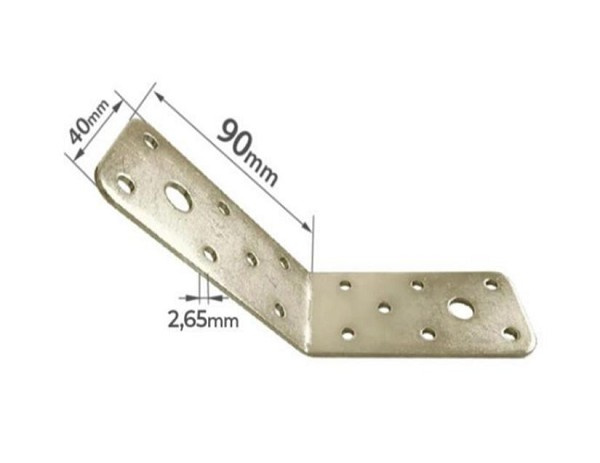Placa Juncao Dobrada 135g 40x90x2,5mm 872 (peça) 