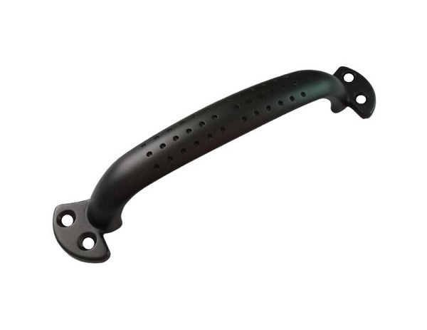 Puxador Zamac Alca Nobre 160mm Preto Fosco (peça) 