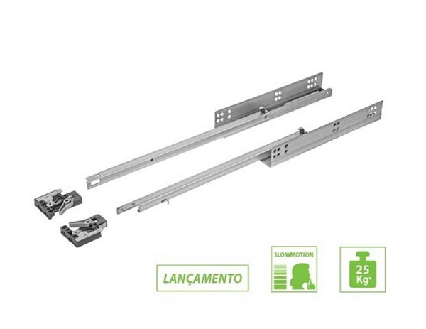 Corredica Tn Oculta Et Slow 300mm (a) Fgv (par) 