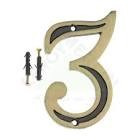 Numero Residencial "3" Zamac Antique Fll (peça) 