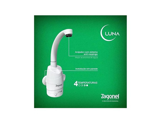 Torneira Eletronica 4 Temperatura 220v/5500w Luna Branca (peça) 