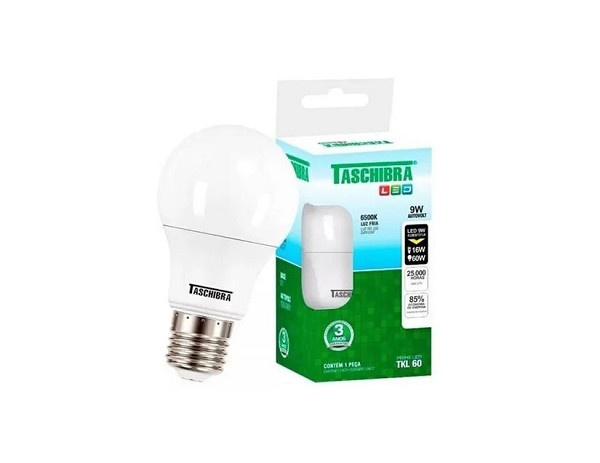 Lampada Led Tkl 60/9w 6500k Tas *** (peça) 