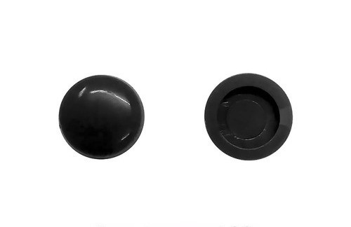 Tampinha Plastica 13mm Preta (cento) 