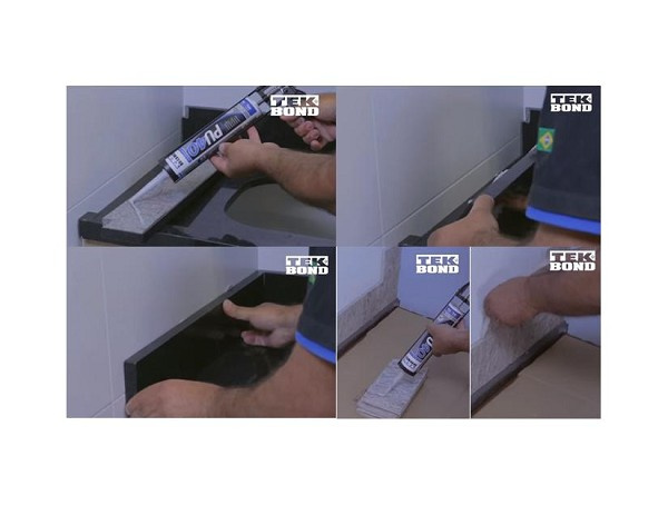 Adesivo Pu40 310ml Preto Tek (peça) 
