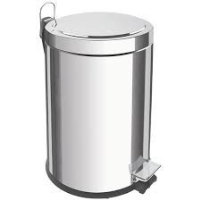 Lixeira C/pedal Brasil 5l Aco Inox 94538/105 (peça) 