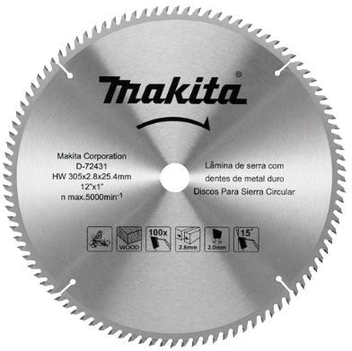 Lamina Serra P/madeira 305x25,4x100t D-72431 (peça) 