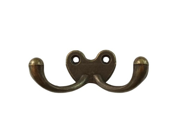 Suporte Gancho Duplo Pequeno Ouro Velho (peça) 