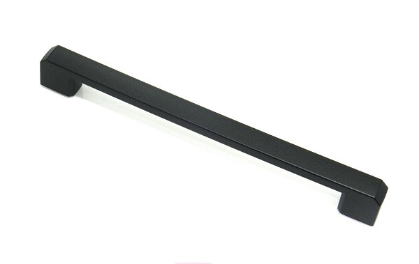 Puxador Plast Vero 256mm Preto Fosco (peça) 