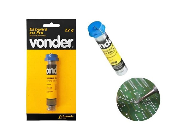 Estanho P/solda 1mm Tubo 25gr (peça) 