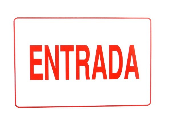 Placa Entrada 20x30cm (peça) 