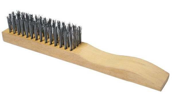 Escova Aco Manual 4 Fil Cabo Madeira (peça) 