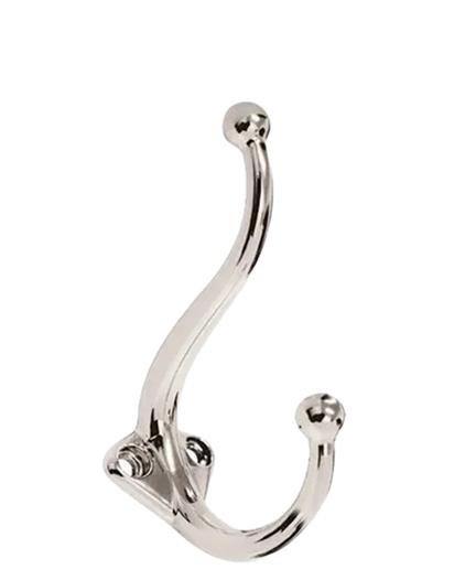 Suporte Gancho Duplo Metalizado (peça) 